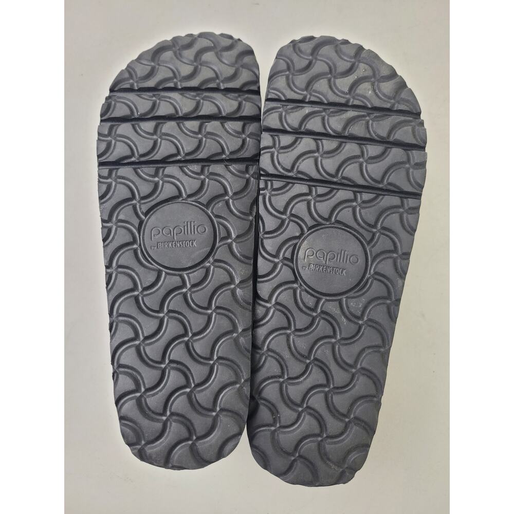 Birkenstock Papillio Arizona Platform Flex Black Croc-Embossed Sandals Sz 37 - Picture 11 of 11